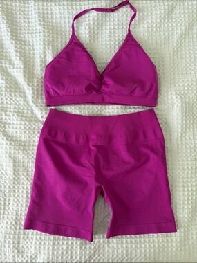 Women's Seamless Magenta set